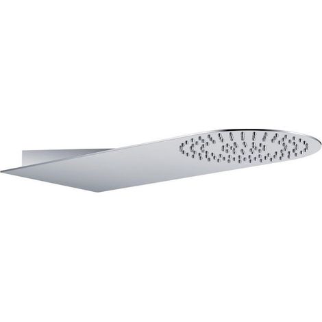 Tête de douche de Luxe 430x200mm picots en rond, acier inox chromé