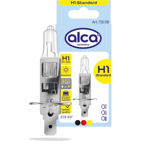 alca® Halogenlampe H1 Fahrzeuglampe Glühbirne Auto Leuchtmittel 12V 55W Sockel: P14.5s