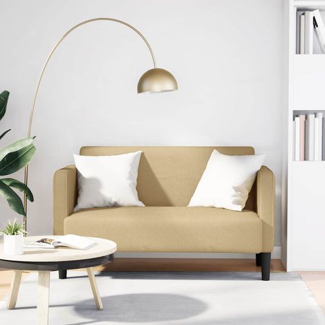 Zweisitzer-Sofa Graugrün 109 cm Cordstoff (1/5)