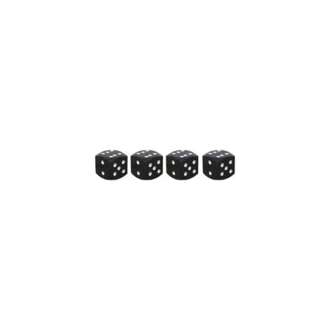 Bouchons de valve de roue Sollbry pour véhicules, alliage d'aluminium, forme cubique, noir, lot de 4. (1/2)