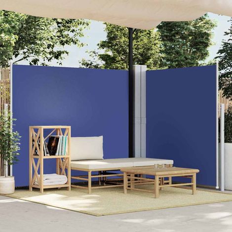 Auvent latéral rétractable Bleu 160 x 600 cm (1/5)