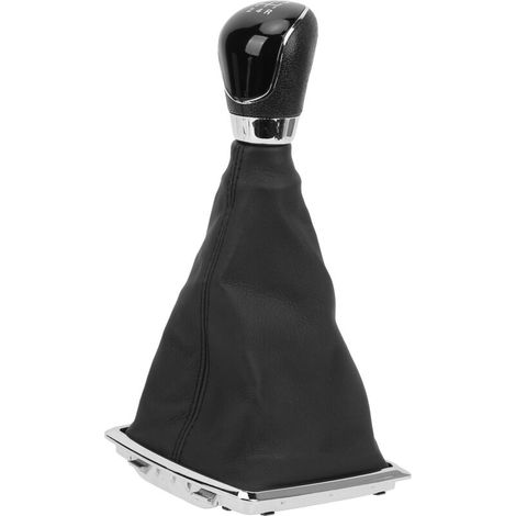 Couvercle anti-poussière pour pommeau de levier de vitesse manuel de voiture, protection de levier de vitesse en cuir PU de remplacement pour Ford Focus MK2 2005-20115 vitesses (1/3)