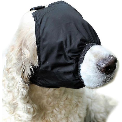 Gorro calmante para perros, máscara para la ansiedad de mascotas, bozal de nailon para gatos para el aseo, antimareo en coche, bozal para la ansiedad de perros, gorro calmante para mascotas (1/3)