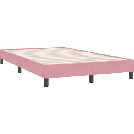 Maison Exclusive - Bettgestell ohne Matratze Rosa 120x220 cm Samt