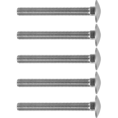 Lot de 30 Vis à Tête Ronde Carrée DIN603 M8x70, Boulon de Carrosserie en Acier Inoxydable A2, Filetage Gros Pas M8x1.25 (1/5)