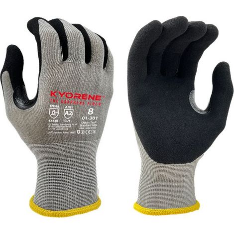 Gants de manutention KYORENE 01-301 taille 11, Résistant aux coupures, 12 Paires, Gris ( Prix pour Paquet de 12 Paires )