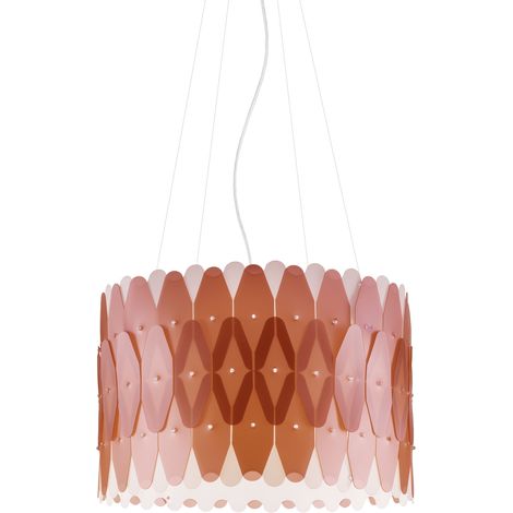 Lampadario Moderno Amanda Polilux ® Rame E Metallo Cromo 5 Luci E27 (1/2)