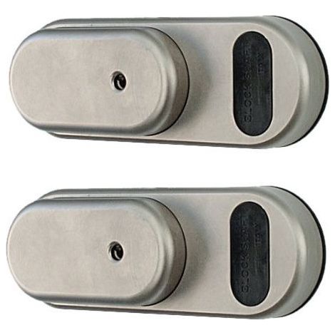 Antivol Gatelock double haute sécurité – Lot de 2 serrures anti-effraction en acier inoxydable – Système de verrouillage automatique – 3 clés incluses – Block Shaft