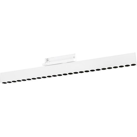 Reglette Antiabbaglio a Binario 48V GFA 24W LED 4000K, Struttura in Alluminio Bianco con Rotazione Regolabile, CRI 90, IP20 - Gealuce (1/2)