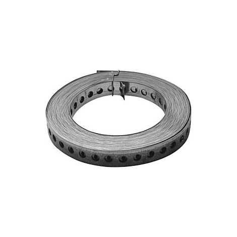ruban perforé ASW 401710 17 mm, acier galvanisé, rouleau de 10 m (1/2)