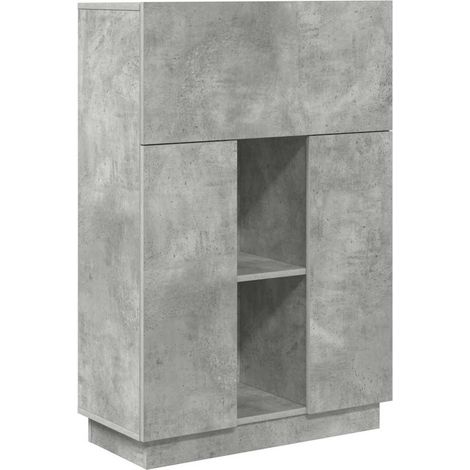 Maison Exclusive - Schreibtisch Beton Grau 71.5 x 31.5 x 106.5 cm