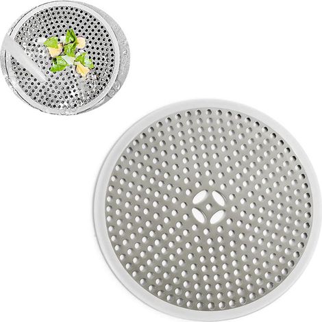 Filtre à cheveux lot de 1 argenté diamètre 11,8 cm pour évier et douche récupérateur de cheveux et protection de bonde anti obstruction (1/5)