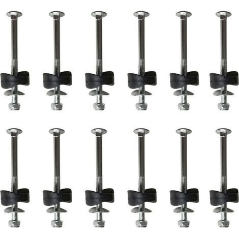 Vis Pour Trampoline - Acier Galvanisé - Fixation Poteaux Filet - Convient Grand Et Petit Trampoline - Lot De 12 (1/5)