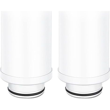 KLVGTIFS PU - Cartouches de rechange pour filtre à eau, cartouches de rechange en céramique, système de filtration pour robinet, filtre à charbon actif (2 cartouches filtrantes en céramique) (1/5)