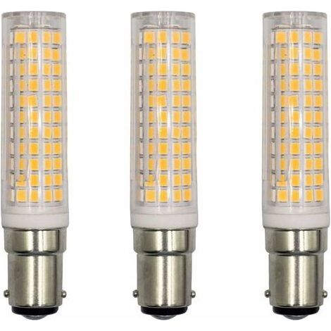 BA15D Ampoule LED, Energy Saver Culot 15W, Pour Réfrigérateur/Machine à Coudre/Lampe de Table CA230V, Lot de 3 (blanc chaud 3000K) (1/5)