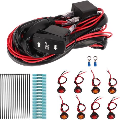 Kit d'éclairage homologué pour VTT/UTV avec interrupteur à bascule et relais de clignotant vertical vert pour Polaris Ranger RZR. (1/5)