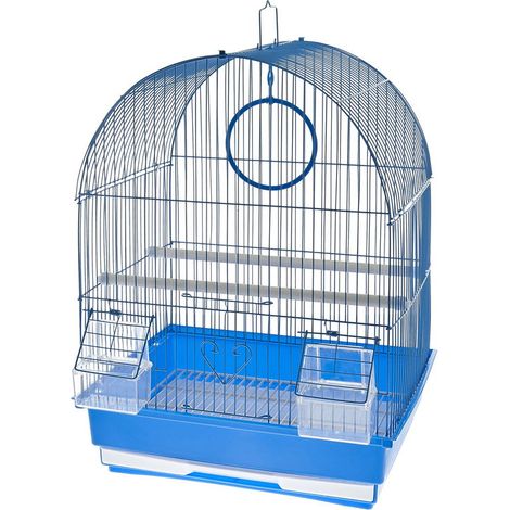 Blanc - Cage à canaris en plastique modèle Torino
