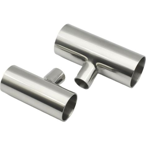 T-Reduzierstück aus Edelstahl 304 – 1 Stück – Edelstahl – Reduzierung 32 x 19 x 32 mm – Industrierohrleitung – Ø 32/19/32 mm (1/5)