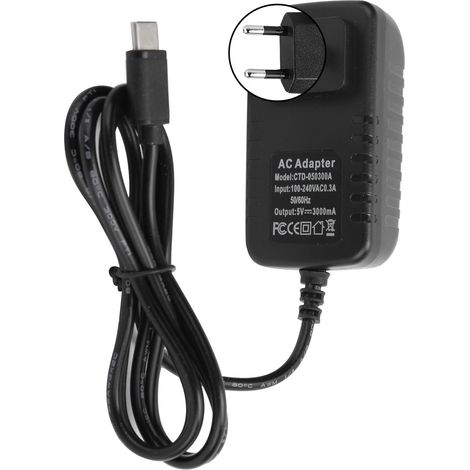 Alimentation Secteur 5V 3A USB-C pour Raspberry Pi 4, Bloc d'Alimentation 15W avec Prise Européenne (1/5)