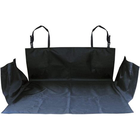 Protection universelle imperméable pour coffre de voiture, adaptée aux chiens, SUV, monospaces et camions – Noir (155 x 104 cm)