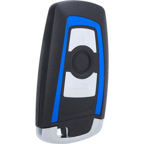 Étui de protection anti-corrosion pour clé de voiture 550i GT 2010-2011, coque 3 boutons, couleur bleu argenté, remplacement de coque (1/5)