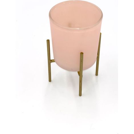 Kerzenhalter Set Kerzenständer Windlicht Teelichthalter Deko Metallkerzenständer - rosa