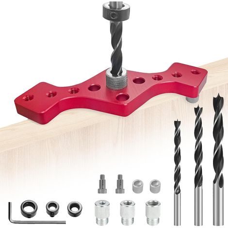 Drilling template, Dowel holes 6/8/10 mm, Wood Dowel drilling template, Pocket hole jig kit, Pocket hole drilling tool for woodworking
