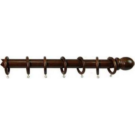 1PZ BASTONE IN LEGNO SENZA SUPPORTI  MM.35 NOCE - cm.200