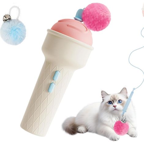 Jouet Interactif pour Chat Auto- Taquin avec Design Crème Glacée automatiques pour chat d'intérieur Enrichissement De D'Intérieur Contre L'Ennui Pour Votre (1/5)
