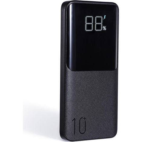 Batterie externe SiGN Super Charge LED 10 000 mAh, 22,5 W - Noir (1/5)
