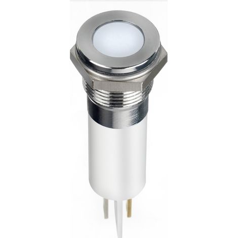 Voyant LED lumineux Blanc RS PRO, dia. 12mm, 220V c.a., IP67 ( Prix pour 1 )