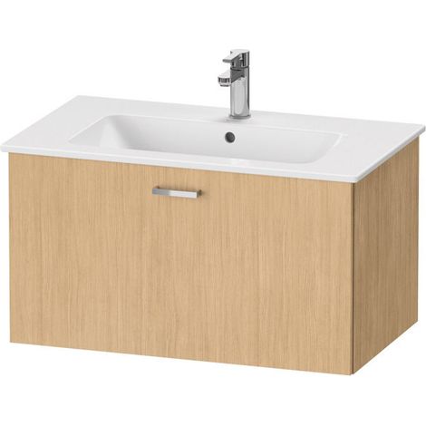 Duravit XBase meuble sous-lavabo mural L:80 cm avec 1 tiroir, (1/3)
