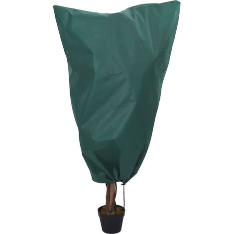 Cubierta para plantas con cordón 4 uds 70 g/m² 0,8x0,8m vidaXL (1/4)