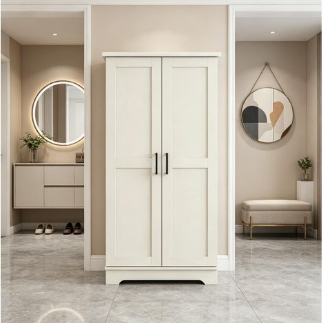 Armoire de cuisine garde-manger 60 x 40 x 120 cm avec étagères réglables (1/5)
