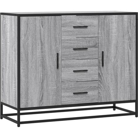 Maison Exclusive - Aparador de madera de ingeniería gris Sonoma 9 (1/5)