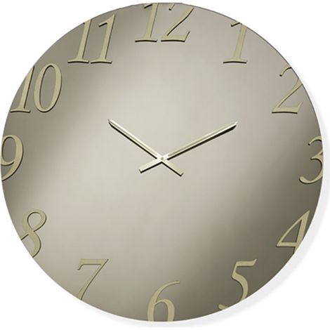 Orologio D80 cm rotondo in cristallo Bronzo e numeri Oro - AUSTIN
