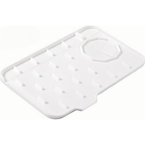 Tampon en silicone domestique (robinets double face gauche et droite disponibles : petit tampon de robinet blanc)