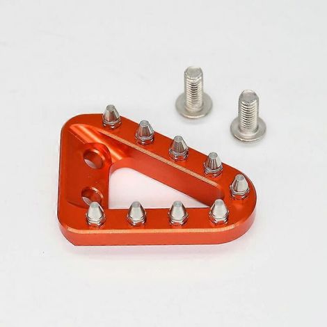 Embout de repose-pied de pédale de frein arrière pour KTM SX, SXF, XC, XCF, XCW, EXC, EXCF, GasGas et Husqvarna FC, TC, FE, TE, FX, TX (2016-2022) - orange 02 (1/5)