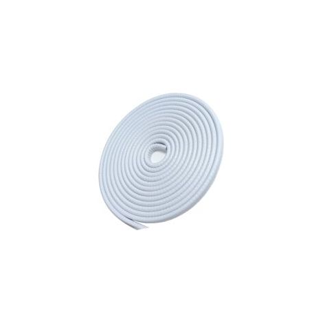 Protecteur de bord de porte en caoutchouc blanc 5M – Clips métalliques intégrés – Protection contre rayures et impacts – Installation rapide