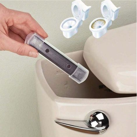 4 Nettoyeurs magnétiques pour cuvette de toilette, efficaces durablement sans produits chimiques ni taches - Ensemble d'outils de nettoyage pour salle de bain (1/5)