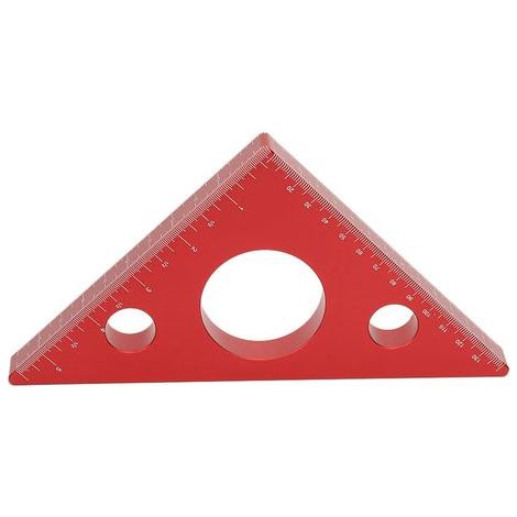 Équerre en alliage d'aluminium pour menuiserie, outil de mesure et de traçage à angle droit (1/5)