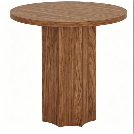 Mesa redonda multifunción 80 x 80 x 75 cm MDF marrón (1/5)
