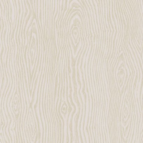 Boutique - Vliestapete - Holz - Metallic - Taupe/Gold - 10m x 52cm (1/4)
