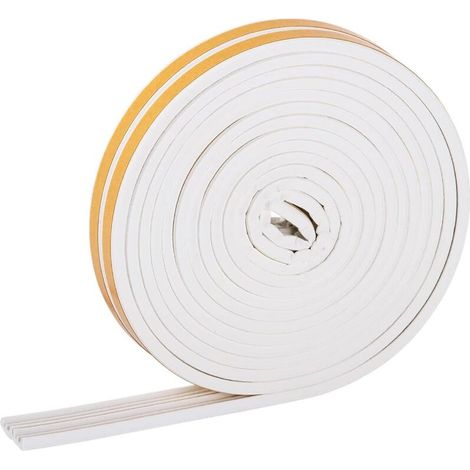 Selbstklebender Dichtungsstreifen für Fenster und Türen - 9x4mm Isolierstreifen, ideal zur Schalldämmung und Kälteisolierung.