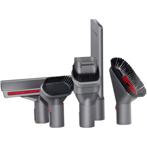 Ensemble d'Accessoires 5 Pièces pour Aspirateur - 3 Brosses et 2 Têtes d'Aspiration, Compatible V7 V8 V10 V11, Idéal pour Sol, Matelas et Plafond (Gris) - AUTRES (1/5)