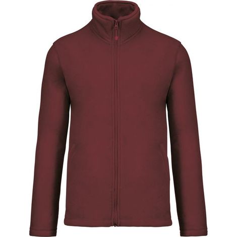Veste micropolaire zippée Falco Kariban Bordeaux L.