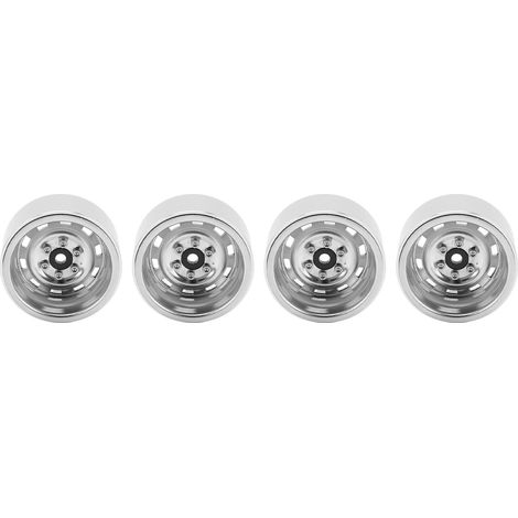 4 Pièces Jantes RC en Alliage d'Aluminium 1.9 Pouces - Résistantes, Durables et Faciles à Monter pour Véhicules Radiocommandés (1/5)