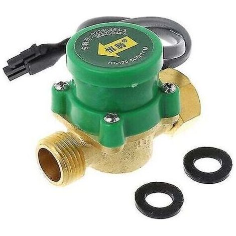 Pompa di circolazione acqua calda e fredda – Portata 6-7 l/min – Tensione AC 220 V – Potenza 200 W – Interruttore di flusso integrato – HT-120 (1/5)