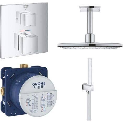 GROHE - Grifo para ducha termostático empotrado Grohtherm Cube (1/5)