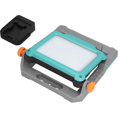 Lampe de chantier LED rechargeable pliable portable avec interface Milwaukee, éclairage extérieur puissant, idéale pour travaux et bricolage. (1/5)